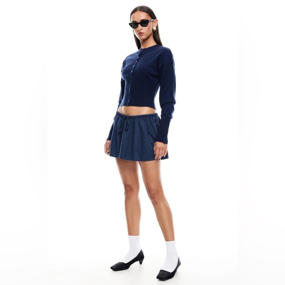 LIONESS Ghost Mini Skirt Navy